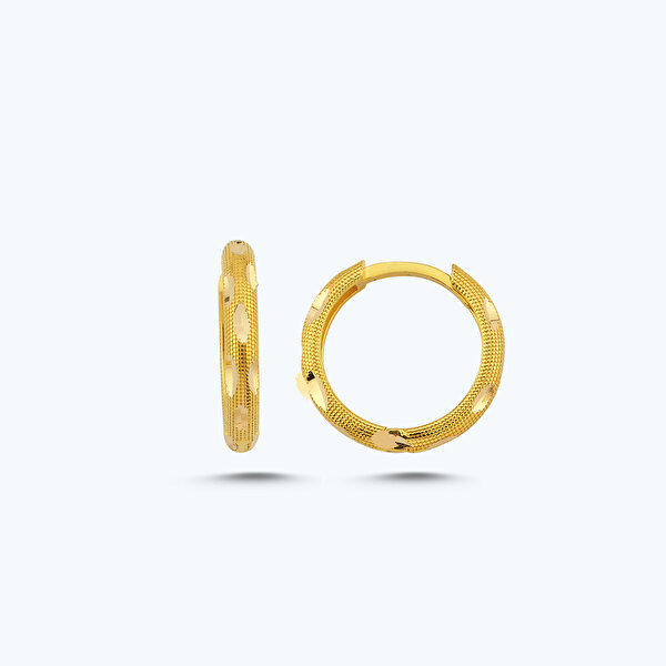 22 Ayar Altın Halka Küpe