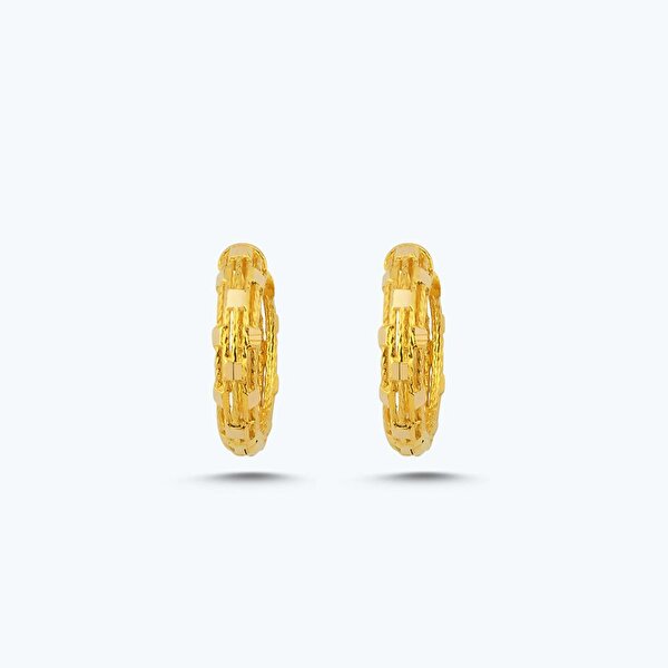 22 Ayar Altın Halka Küpe