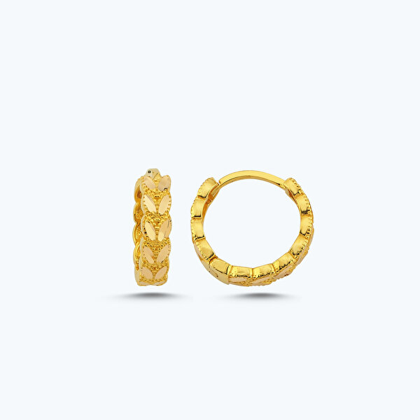 22 Ayar Altın Halka Küpe