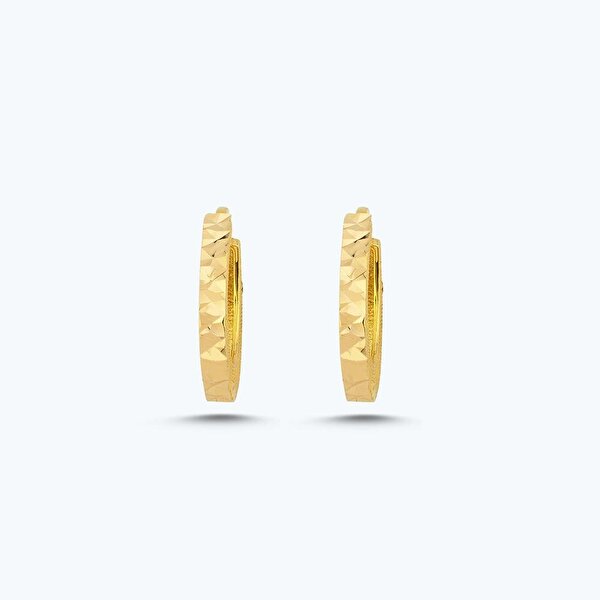 22 Ayar Altın Halka Küpe