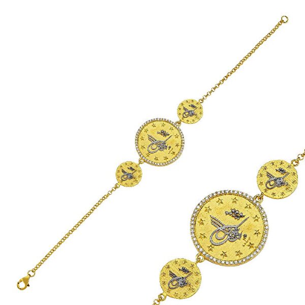 Altın Tuğralı Bileklik