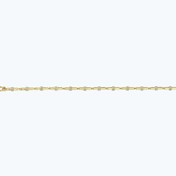 Altın Taşlı Zincir Bileklik