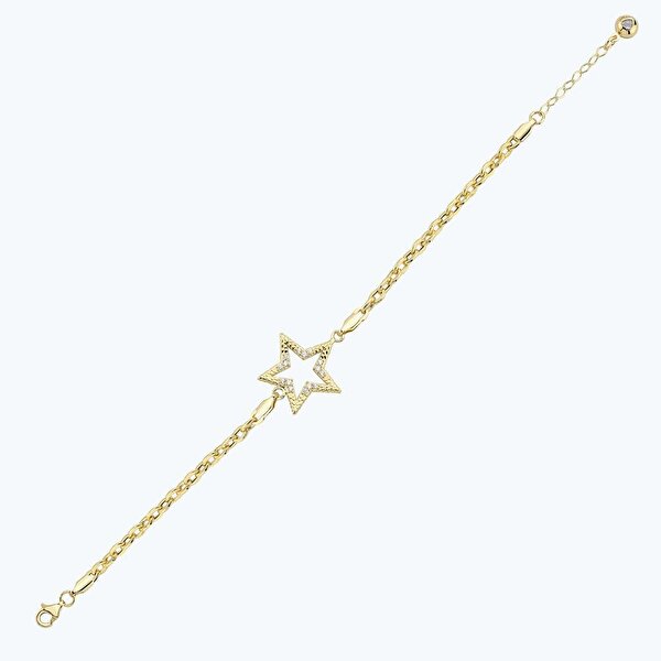 Altın Yıldız Zincir Bileklik