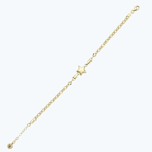 Altın Yıldız Zincir Bileklik