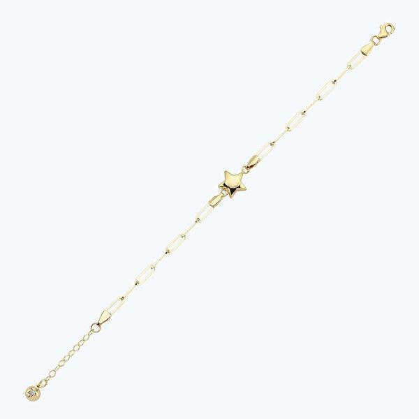 Altın Yıldız Zincir Bileklik