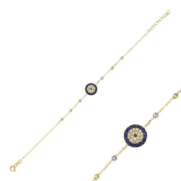 Altın Nazar Boncuklu Bileklik