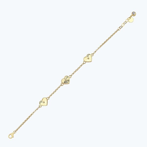 Altın Kalp Bileklik