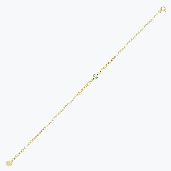 Altın Nazar Boncuklu Bileklik