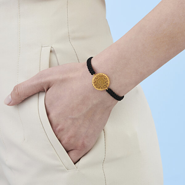 22 Ayar Altınbaş Mandala Bileklik