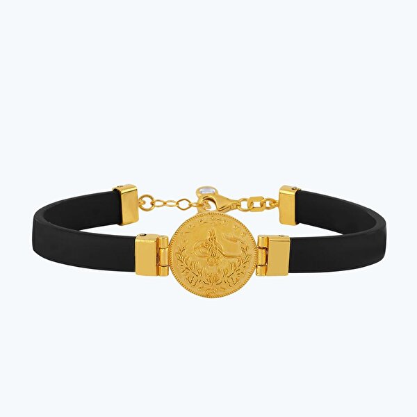 22 Ayar Altın Tuğralı Bileklik