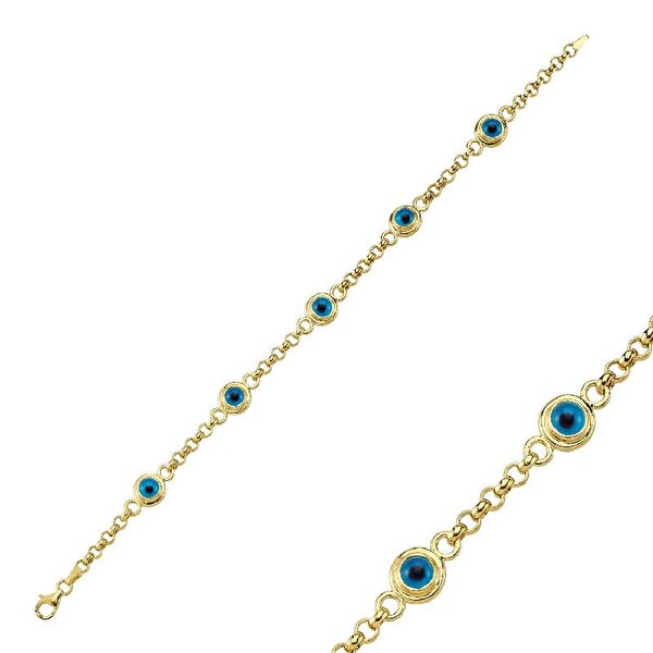 Altın Nazar Boncuklu Bileklik