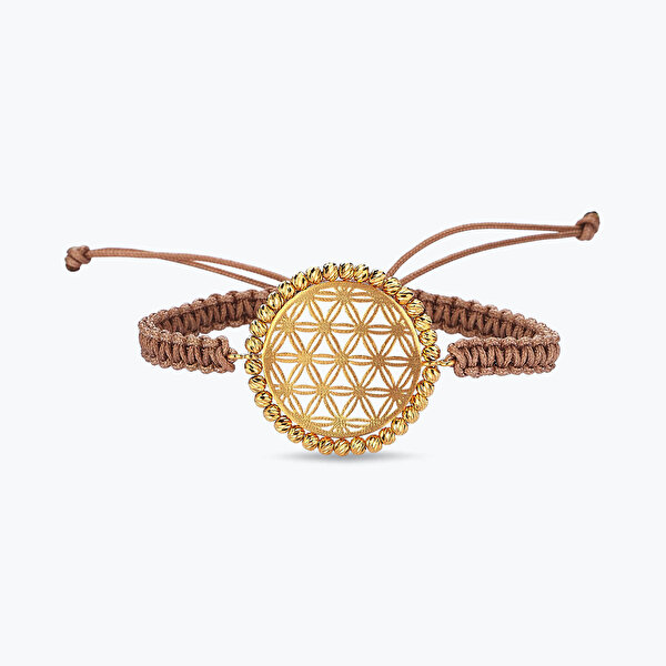 22 Ayar Altın Yaşam Çiçeği Bileklik