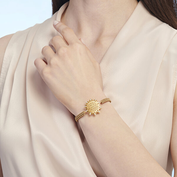 22 Ayar Altın Yaşam Çiçeği Bileklik