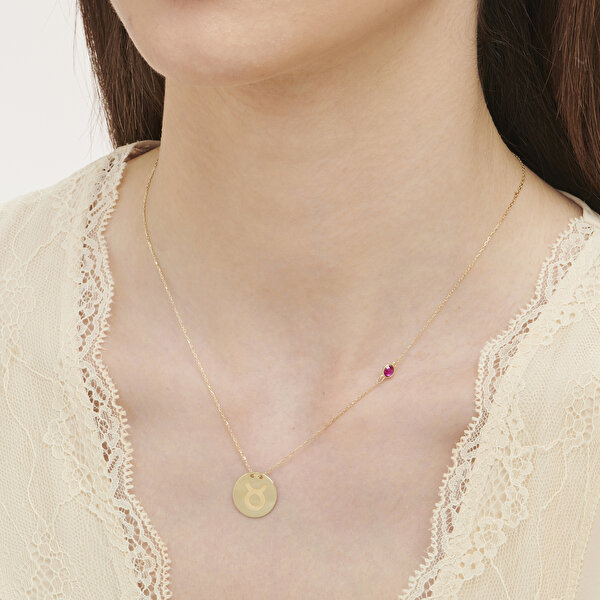 Altınbaş Burç Boğa Kolye