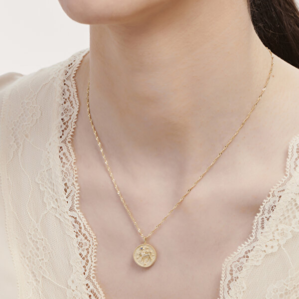 Altınbaş Burç Boğa Kolye