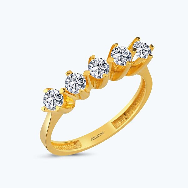 22 Ayar Altın Beştaş Yüzük