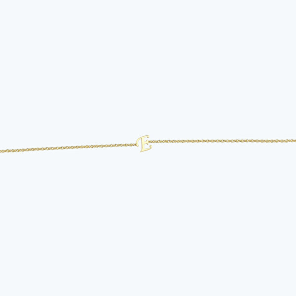 Altın E Harfi Bileklik