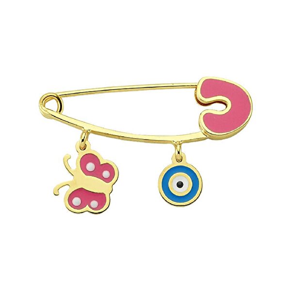 Altın Bebek Kelebek İğne