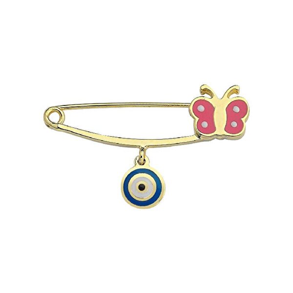 Altın Bebek Kelebek İğne