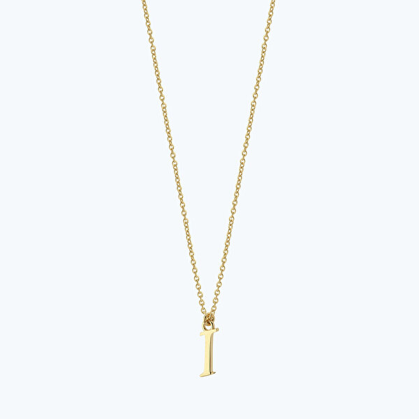 Altın I Harfi Kolye