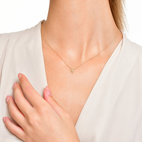 Altınbaş Burç Balık Kolye