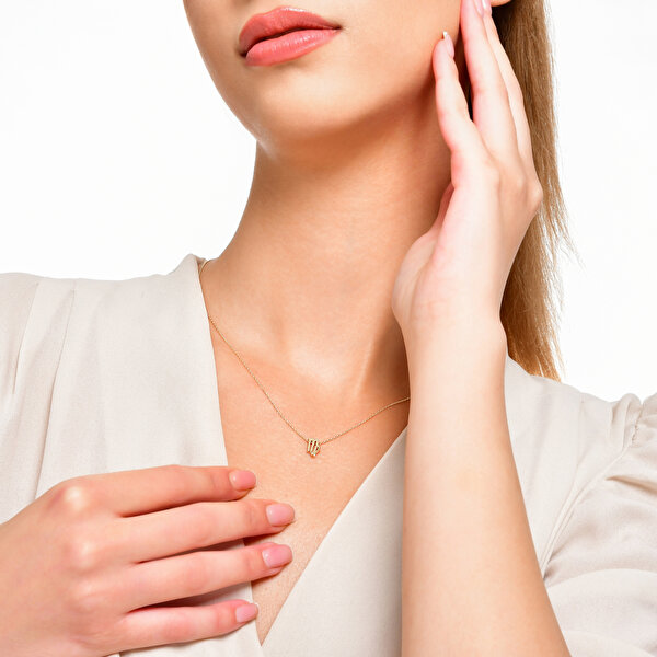 Altınbaş Burç Başak Kolye