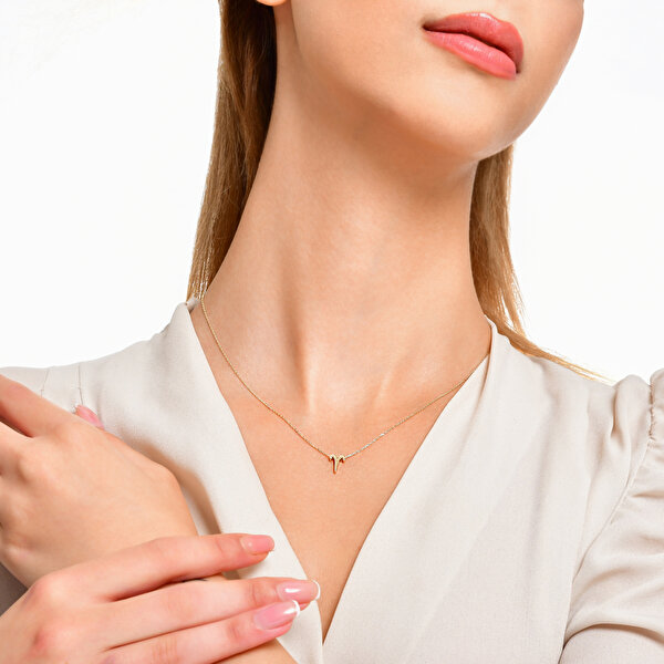 Altınbaş Burç Koç Kolye