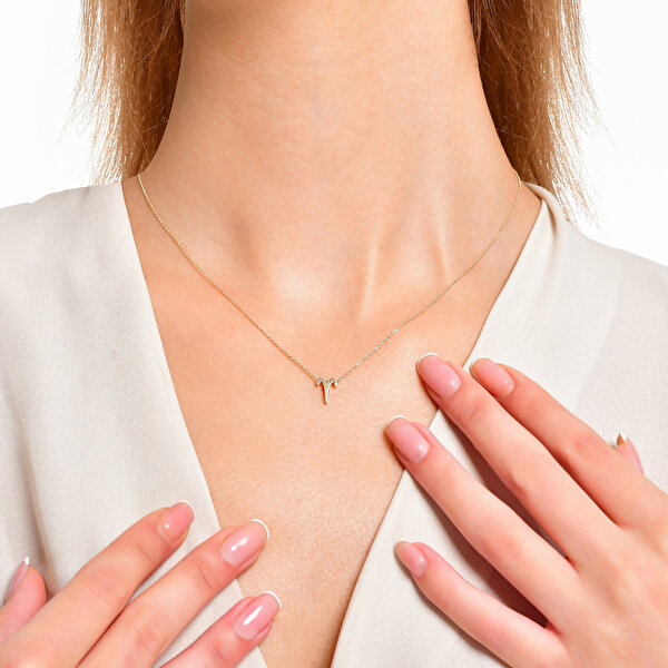 Altınbaş Burç Koç Kolye