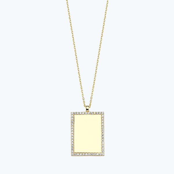 Altın İsimli Plaka Kolye