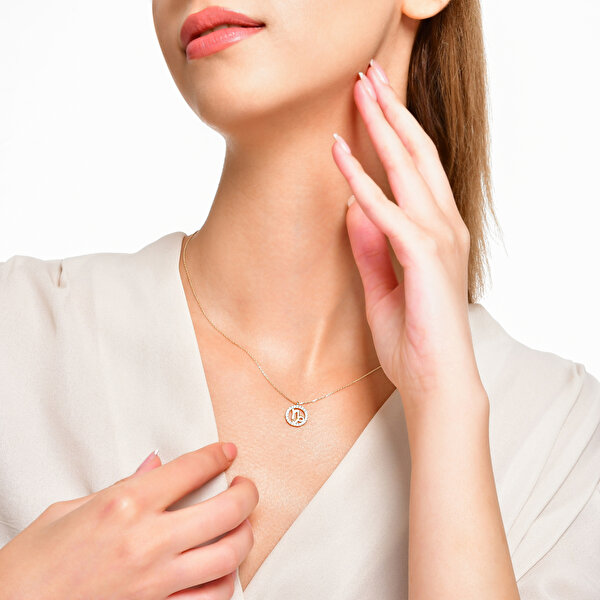 Altınbaş Burç Oğlak Kolye