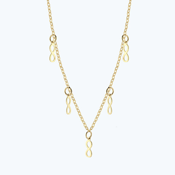 Altın Sonsuzluk Kolye