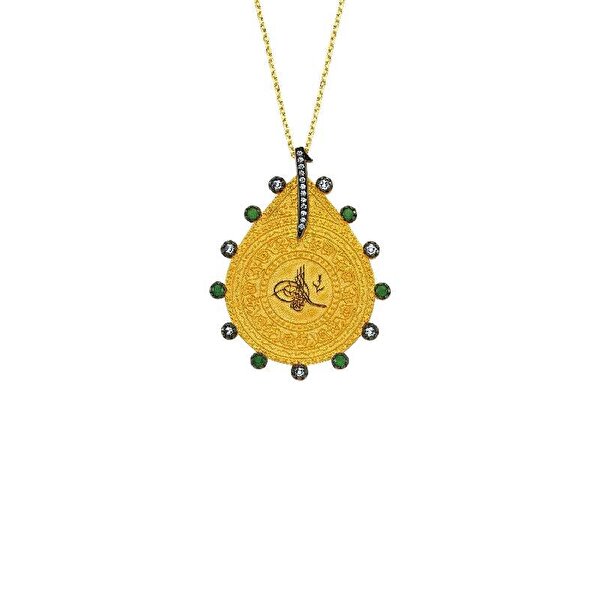 22 Ayar Altın Tuğralı Kolye