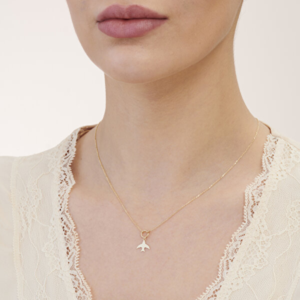 Altın Kırlangıç Kolye