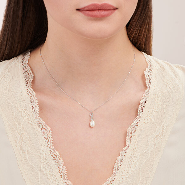 Altın İnci Sonsuzluk Kolye