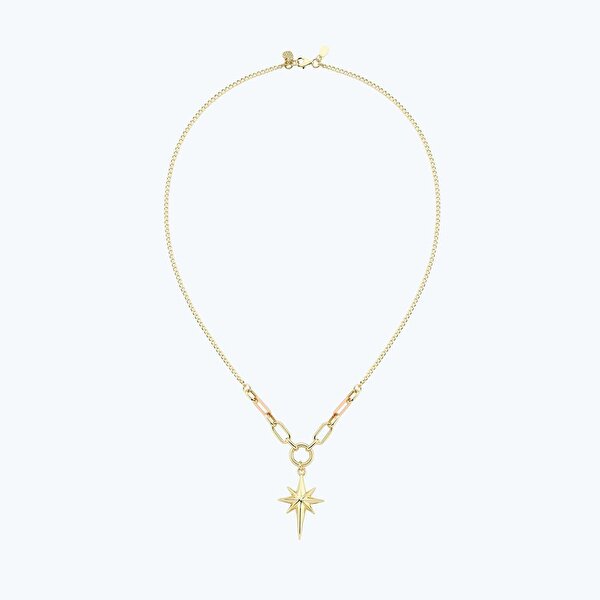 Altın Kutup Yıldızı Kolye