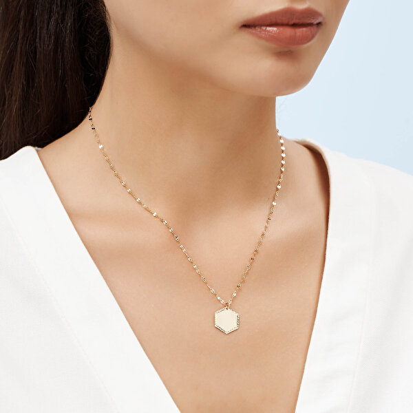 Altın İsimli Plaka Kolye