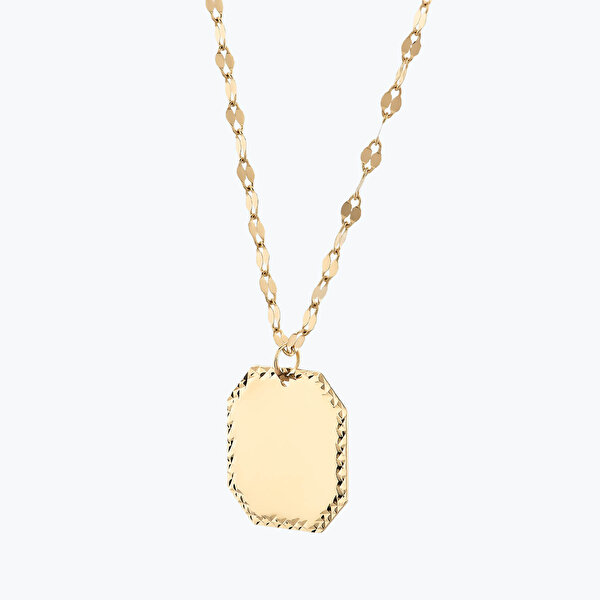 Altın İsimli Plaka Kolye