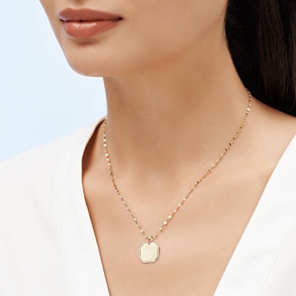 Altın İsimli Plaka Kolye