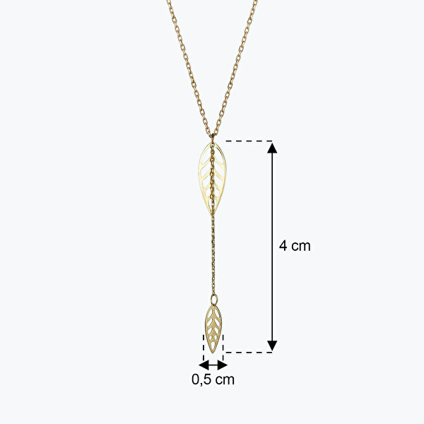 Altın Yaprak Kolye