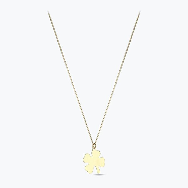 Altın Yonca Kolye