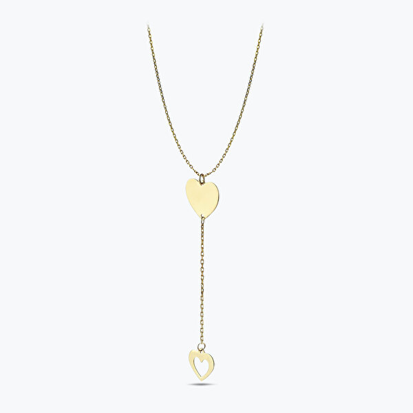 Altın Kalp Kolye