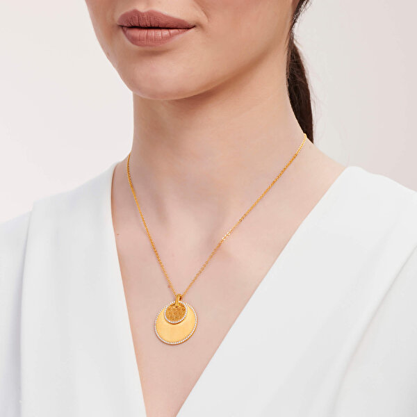 22 Ayar Altın Yaşam Çiçeği Kolye