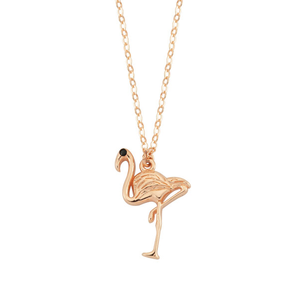 Altın Flamingo Kolye