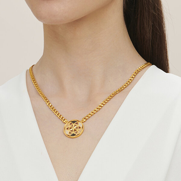 22 Ayar Altın Yaşam Çiçeği Kolye