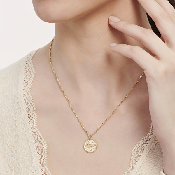 Altınbaş Burç Koç Kolye