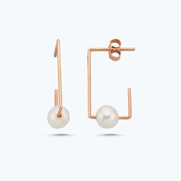 Altın İncili Küpe