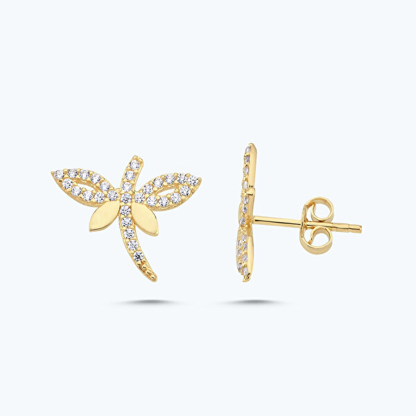 Altın Yusufçuk Küpe