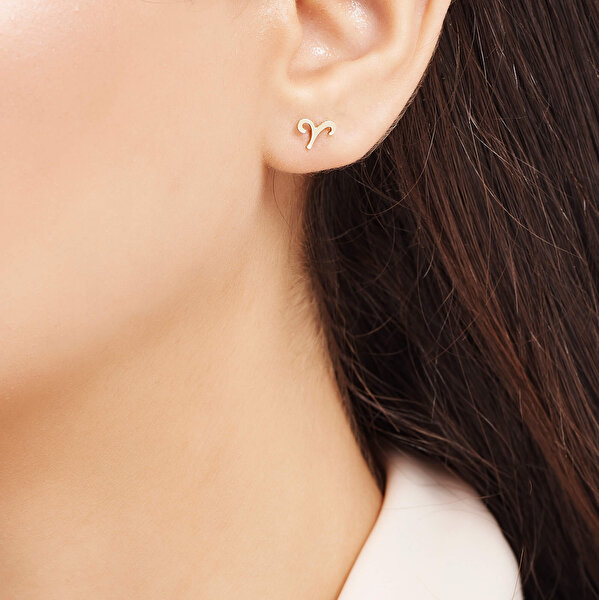 Altınbaş Burç Koç Küpe