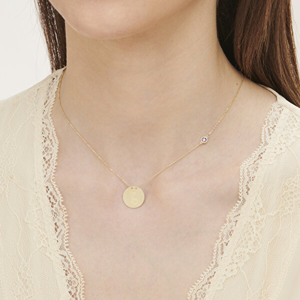 Altınbaş Burç Oğlak Kolye