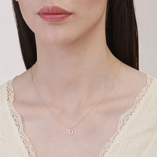 Altın O Harfi Kolye